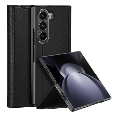 2. Dux Ducis Brill leather case for Samsung Galaxy Z Fold 6 with flap and card slot - black