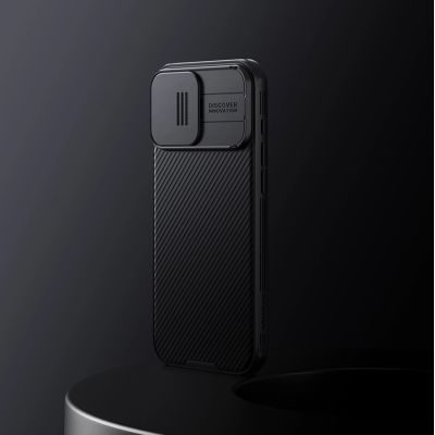7. Nillkin CamShield Pro Case for iPhone 16 Pro Max with camera cover - black