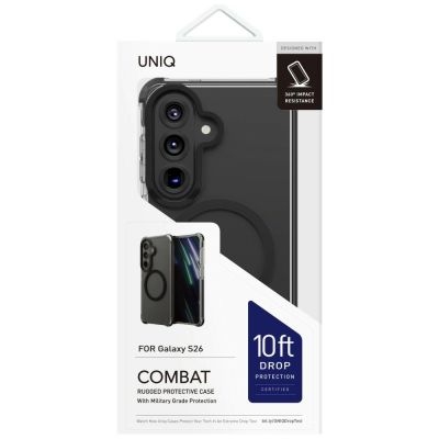3. Uniq Combat Case for Samsung Galaxy S26 Magclick Charging - Black