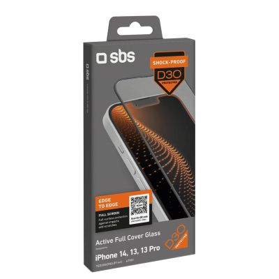 4. SBS Tempered Glass D30 with frame for iPhone 13 / 13 Pro / 14