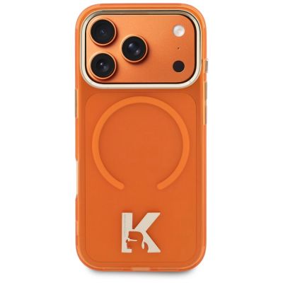 3. Karl Lagerfeld IML K Head Case for iPhone 18 Pro Max / 17 Pro Max - Orange