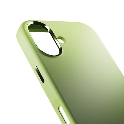 6. Puro Icon Mag Pro Liquid Silicone Case for iPhone 17, MagSafe Compatible, with Camera Protection and Aluminum Buttons - Green