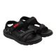 Lee Cooper men's shoes with velcro straps for summer, lightweight black