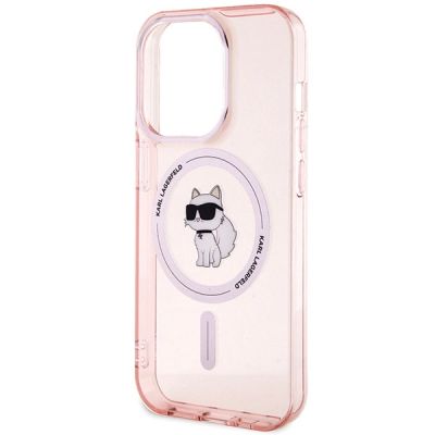6. Karl Lagerfeld IML Choupette MagSafe case for iPhone 15 Pro - pink