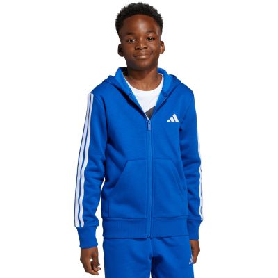 4. adidas Essentials Full-Zip Hoodie for Kids Blue JY4977