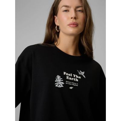 4. Women's regular printed T-shirt 4F 4FRSS26TTSHF3704-20S