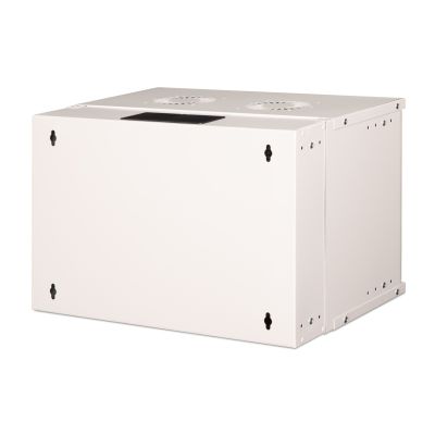 2. 19" 7U wall-mounted network cabinet, SOHO PRO 370 x 540 x 400 mm, glass door, gray, unassembled, 60 kg
