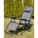 14. FOLDABLE GARDEN CHAIR MULTIFUNCTIONAL 175X52/65X107CM GRAY