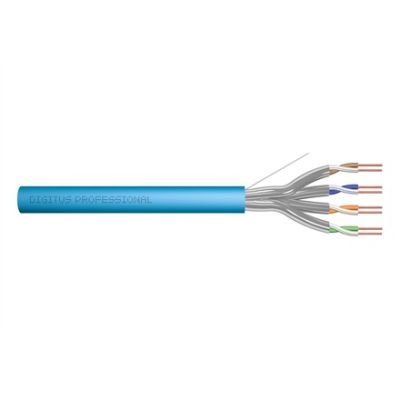 5. DIGITUS installation cable cat.6A, U/FTP, Eca, AWG 23/1, LSOH, 305m, blue, carton