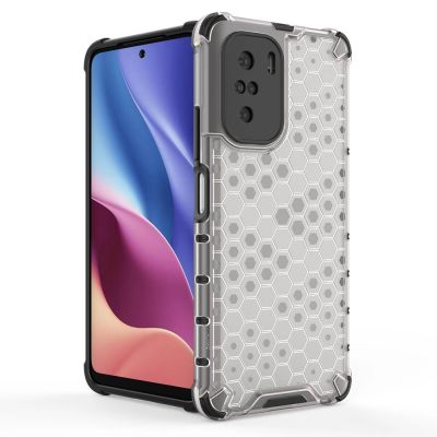 6. Honeycomb Case armor cover with TPU Bumper for Xiaomi Redmi K40 Pro+ / K40 Pro / K40 / Poco F3 green