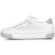 13. Rieker W RKR642 openwork leather shoes white