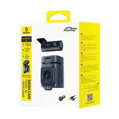 8. Baseus PrimeTrip VD1 car camera video recorder 2K+1080p - black