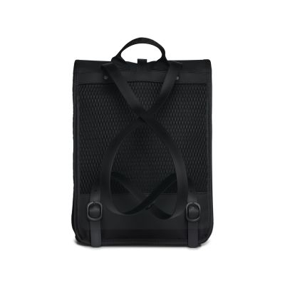 6. Rains Rolltop Rusksack Mesh Mini Black W3 Backpack 13350 01