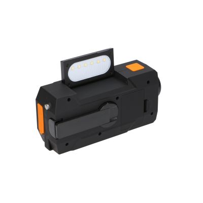 18. Extralink Solar Emergency Radio with Crank Dynamo Powerbank 4000mAh with SOS Flashlight SR-4000 Portable Analog Black, Orange