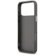 7. Karl Lagerfeld FW Grained Karl & Choupette Heads Pins & Logo iPhone 17 Pro Max Case - Gray