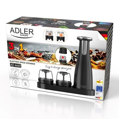3. ADLER AD 4449b Spice Grinder Set Black