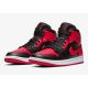 3. Air Jordan 1 Mid Banned Basketball Shoe - 554724-074