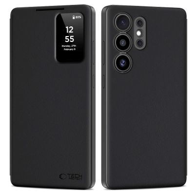 Tech-Protect Smart Wallet Case for Samsung Galaxy S25 Ultra - Matte Black