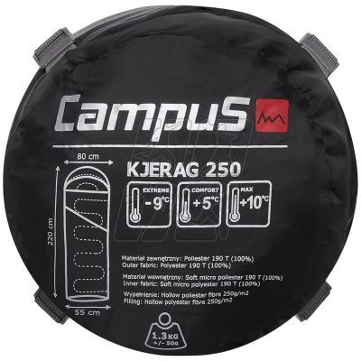 4. Campus Kjerag 250 Right Sleeping Bag CUP702123404