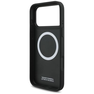 7. BMW M Perforated Stripe Logo MagSafe Case for iPhone 17 Pro Max - Gray