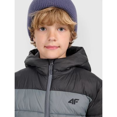 3. Boy's down jacket with synthetic filling 4F 4FJRAW25TDJAM0770-25S