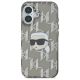 3. Karl Lagerfeld IML Karl Head Electroplated iPhone 16 Case - Black