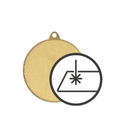 Metal Medal with Engraving on Laminate