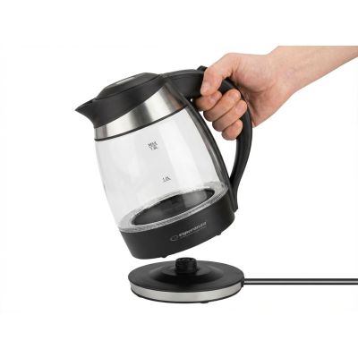 10. Esperanza Gullfoss EKK009 electric kettle (2200W 1.8l; transparent)
