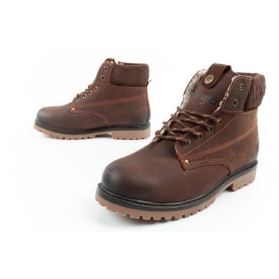 8. Wrangler Arch men's boots, Chelsea boots, elegant leather, dark brown