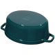 5. STAUB 40510-598-0 Oval Cast Iron Pot – Marine Blue, 5.5 ltr