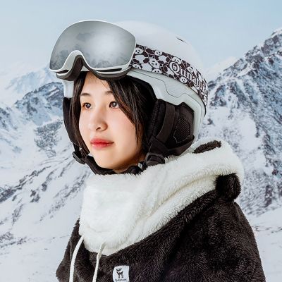 6. Qunature Panda Ski Balaclava for Kids/Adults Size M - Black/White