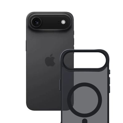 13. 3mk Smoke MagCase for iPhone 17 Air - Black Semi-Transparent