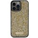 3. Guess Rhinestone Metal Logo case for iPhone 15 Pro - yellow