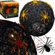 DECORATIVE BALL LAMP WITH SPIDER LED 15CM HALLOWEEN BLACK
