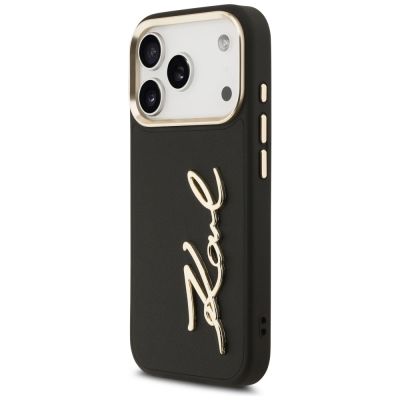 2. Karl Lagerfeld Karl Script Logo Case for iPhone 17 Pro - Black