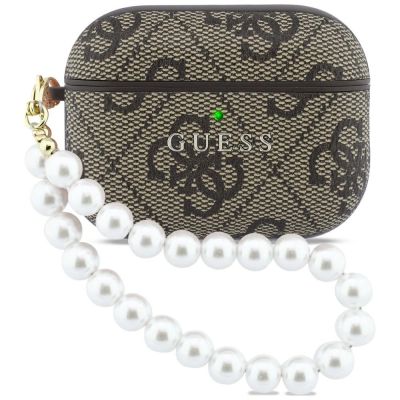Guess 4G Pearl Strap case for AirPods Pro 3 - brown
