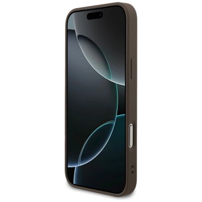 5. Guess 4G Ring Classic Logo MagSafe Case for iPhone 17 Pro Max - Brown