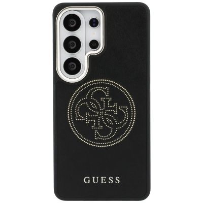 3. Guess Perforated Logo MagSafe Case for Samsung Galaxy S26 Ultra – Black