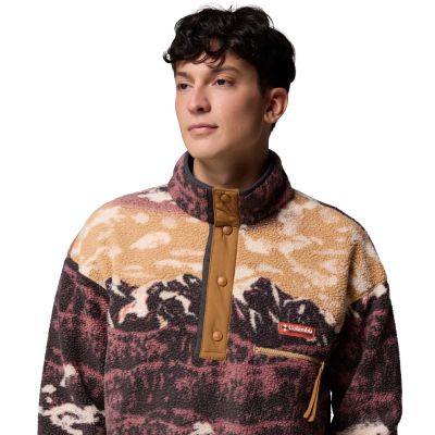 4. Columbia Helvetia II Printed Half Snap Fleece 2098461225 Brown L