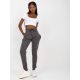 Dark gray melange basic jogger sweatpants (B-005.05)