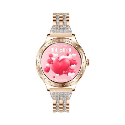 12. VELTORI VT350-1 Women's Smartwatch Rose Gold Bracelet