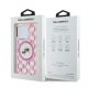 5. Karl Lagerfeld IML Monogram Karl & Choupette Head MagSafe Case for iPhone 15 Pro Max - Pink
