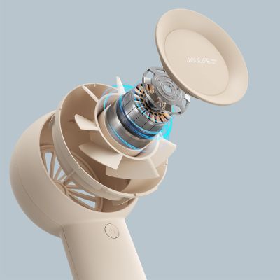 8. Jisulife Handheld Fan Life5 Plus 4000mAh Portable Mini Blower USB Fan - Beige