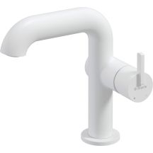 Washbasin tap with rectangular spout