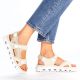 17. Comfortable Velcro sandals Rieker W RKR691 beige