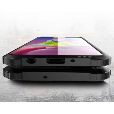 3. Hybrid Armor Case Tough Rugged Cover for Samsung Galaxy M51 blue