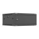 LANBERG WALL-MOUNTED RACK CABINET 19" 4U 600X600 BLACK METAL DOOR (FLAT PACK)