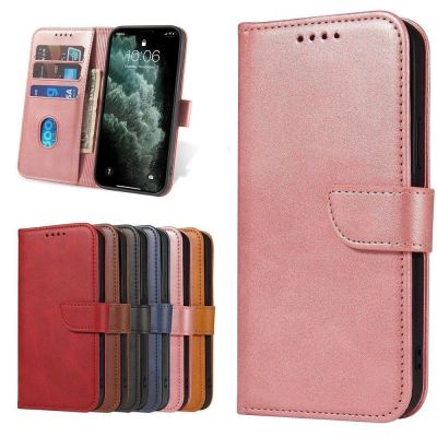 9. Magnet Case elegant case case cover with a flap and stand function Poco M4 Pro 5G pink