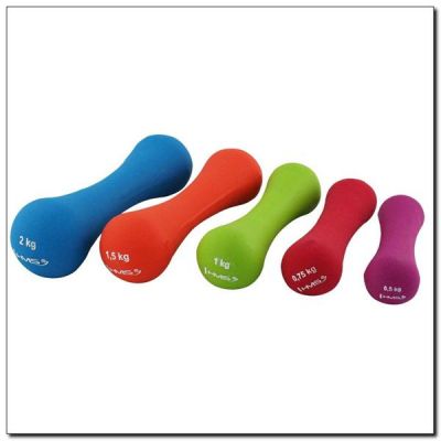 4. Neoprene-coated cast iron weight 0.75kg 17025
