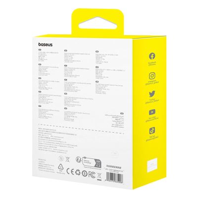 9. Baseus PocketGo Portable Rechargeable Camping Air Pump – White